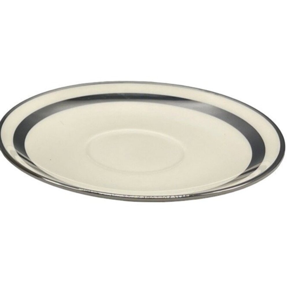 set of 2 Flintridge China theme USA made California saucer plate 2 silver READ
